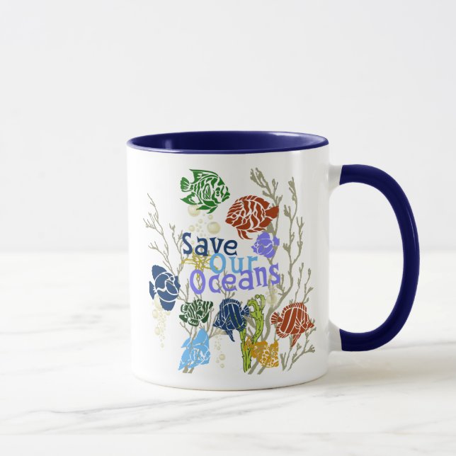 Caneca Copo de Café do Recife de Coral Náutico Salve Noss (Direita)