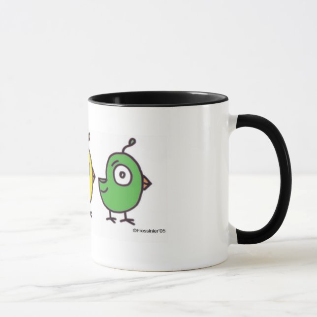 Caneca Copo de café pequeno de 3 passarinhos (Direita)