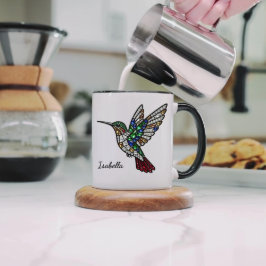 Caneca Copo de Café Personalizado de Vidro Pintado com Be