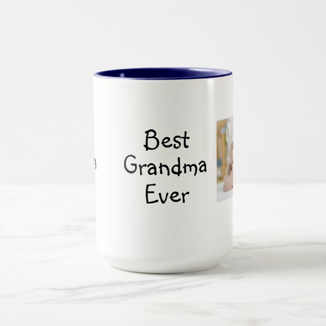 Caneca Copo de Fotografia da melhor avó (ou outro parente (Centro)