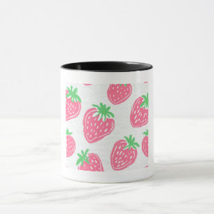 Caneca copo de imagem de morango