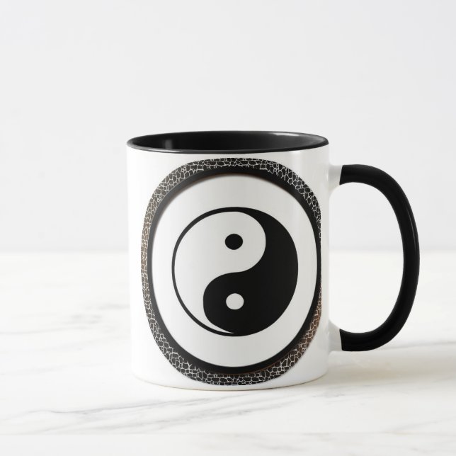 Caneca Copo do emblema de Yin Yang (Direita)