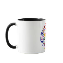 Cor de embaralhamento do alfabeto árabe