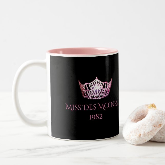 Caneca cor-de-rosa conhecida feita sob encomenda (Com Donut)