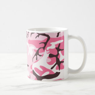 Caneca cor-de-rosa da camuflagem