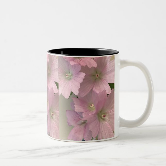 Caneca cor-de-rosa da flor (Direita)