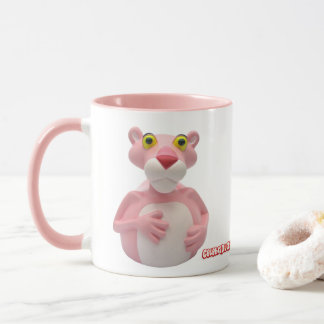Caneca cor-de-rosa da pantera - canecas de