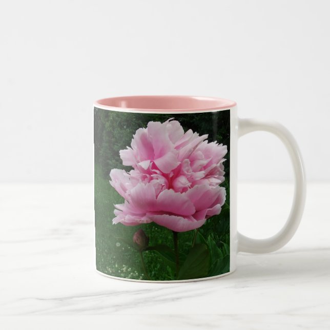Caneca cor-de-rosa da peônia (Direita)