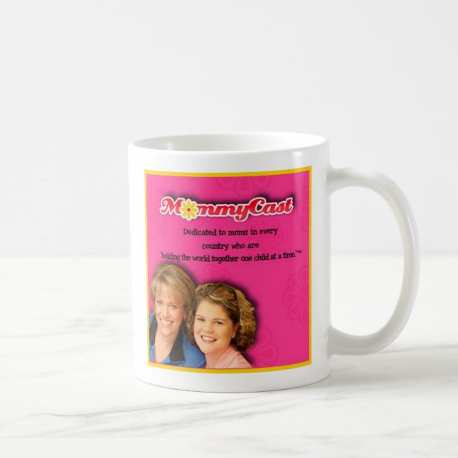 Caneca cor-de-rosa de MommyCast (Direita)