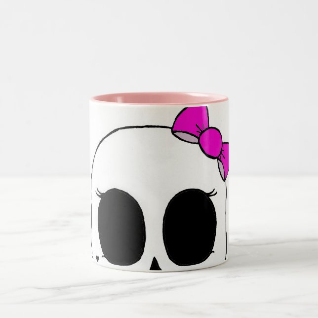 Caneca cor-de-rosa de Skellie (Centro)