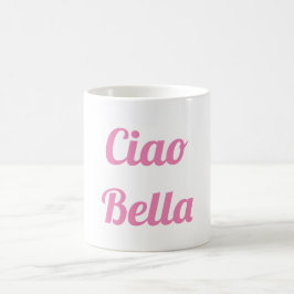 Caneca cor-de-rosa do Ciao Bella