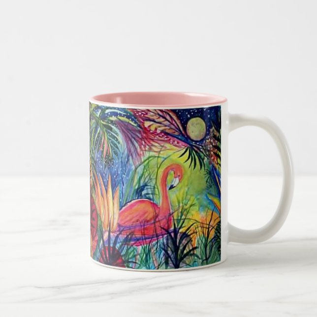 Caneca cor-de-rosa do flamingo (Direita)