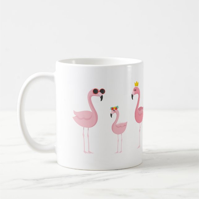 Caneca cor-de-rosa do flamingo (Esquerda)