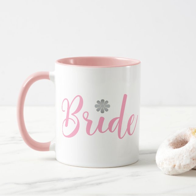 Caneca Cor-de-rosa-flor-dourada2 (Com Donut)