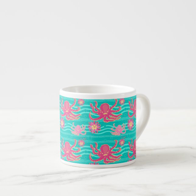 Caneca cor-de-rosa subaquática da especialidade do (Frente Esquerda)
