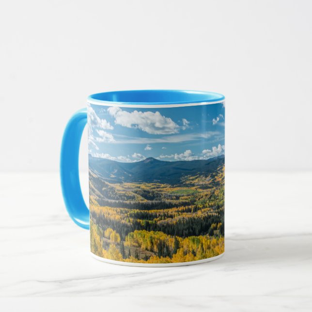 Caneca Cor do outono em caixas planas | Floresta Nacional (Frente Esquerda)