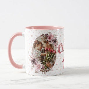 Caneca Cor Natal Colorido Alegre 2 foto floral
