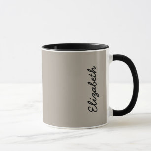 Caneca Cor Sólida Greige Personaliza-a