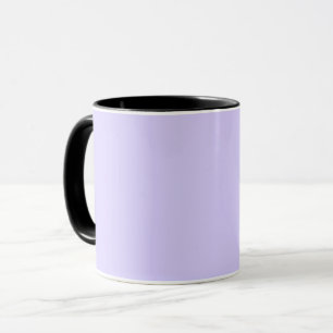 Caneca Cor Sólida Lilac do Pastel Clássico Elegante