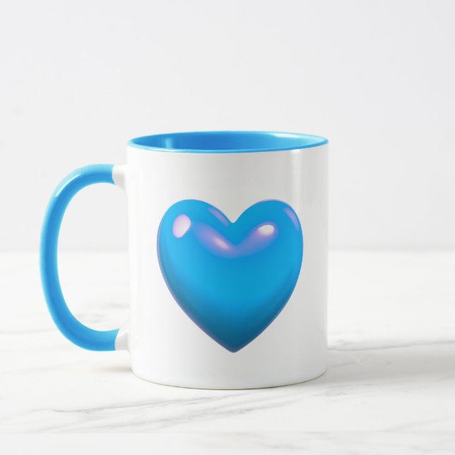 Caneca Coração Azul (Esquerda)