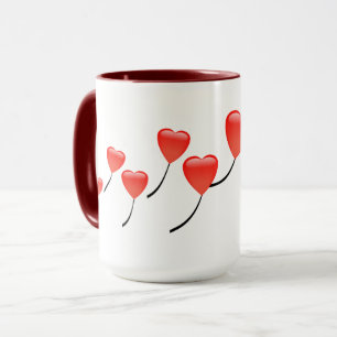 Caneca Coração - Balões