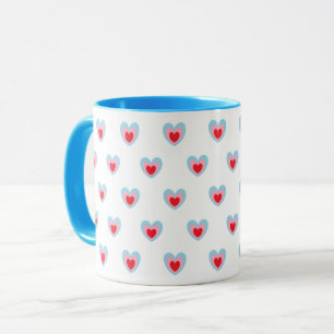 Caneca Coração da mente e Corações Triplos Concentrados E