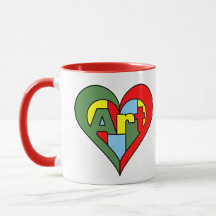Caneca  Coração de Arte