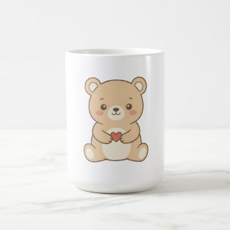 Caneca Coração de Urso Teddy Fofo – Xícara de Urso
