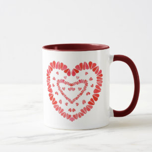 Caneca CORAÇÃO DOCE Maroon Combo Mug