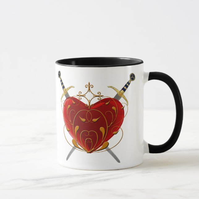 Caneca Coração E Daggers Mug (Direita)