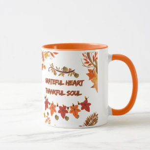 Caneca Coração Grato Alma Agradecida