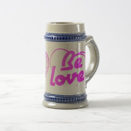 Caneca Coração Minimalista Be Love | Xícara de Caf