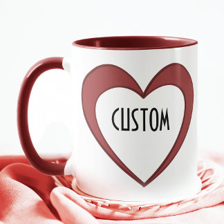 Caneca Coração Personalizável
