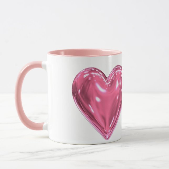 Caneca Coração rosa (Esquerda)