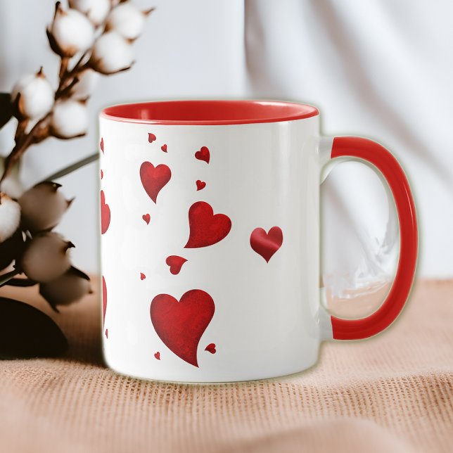 Caneca Corações Amorosos 2 (Criador carregado)