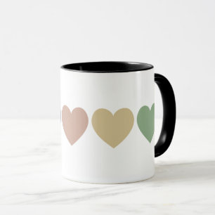 Caneca Corações Arco-Íris