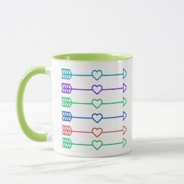 Caneca Corações Arte Moderna Design