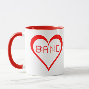 Caneca Corações bandas