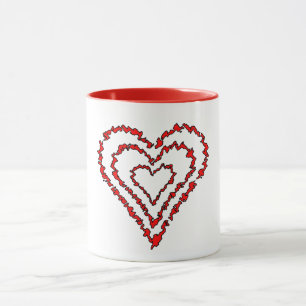Caneca Corações de Amor