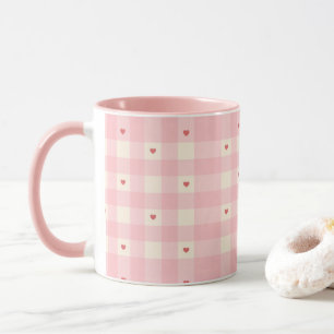 Caneca Corações de Ginga Rosa no Dia dos Namorados
