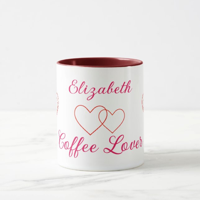 Caneca Corações do Café Lover (Centro)
