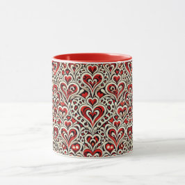 Caneca Corações Doces Vermelhos 