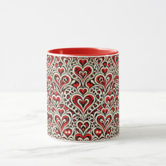 Caneca Corações Doces Vermelhos