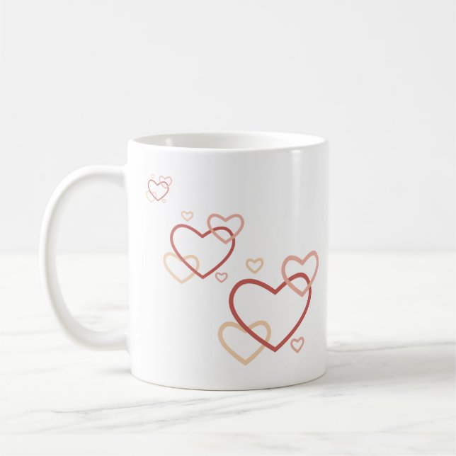 Caneca Corações Silenciosos – Xícara de Chocolate  (Esquerda)