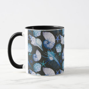 Caneca Corais com teste padrão dos escudos