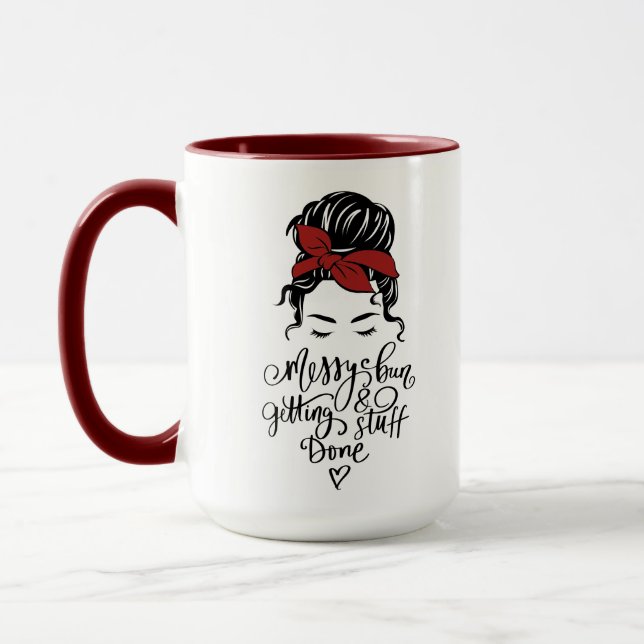 Caneca Corajoso Pedaço de Arranjo para Fazer Coisas (Esquerda)
