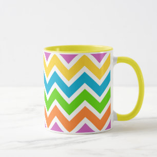 Caneca Cores brilhantes Chevron