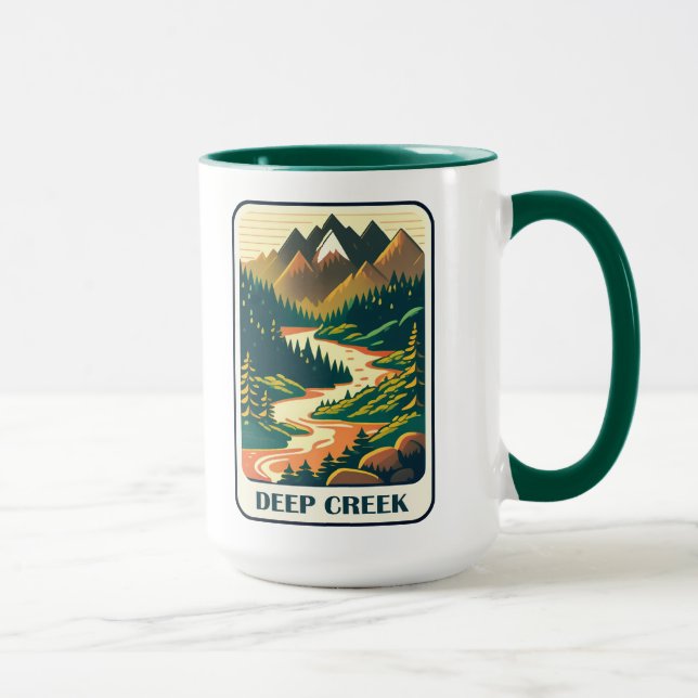 Caneca Cores de Deep Creek Idaho (Direita)