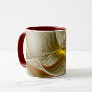 Caneca Cores de Metais Preciosos, Arte Abstrata Fractal