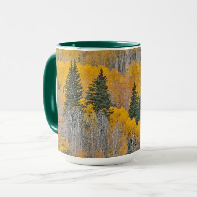 Caneca Cores de Outono em Bosques de Álamo (Frente Esquerda)